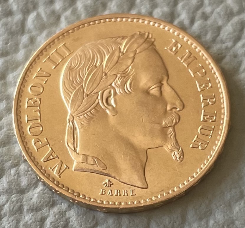 Zlatý Francouzský 20 Frank 1868 A – NAPOLEON III * VÝJIMEČNÁ ZACHOVALOST !!! - Prodáno
