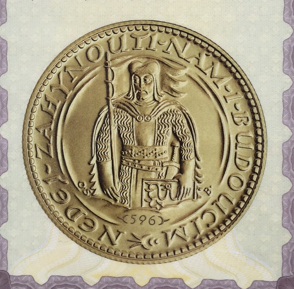 Svatováclavský dukát jubilejní 1923 - 2023 , číslovaný , č. 596 , PRODÁNO