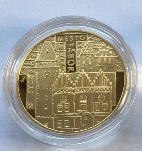 5000 Kč  město TÁBOR  PROOF , polovina unce zlata , luxusní , SLEVA