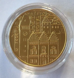 5000 Kč  město TÁBOR  BK , polovina unce zlata , luxusní , SLEVA