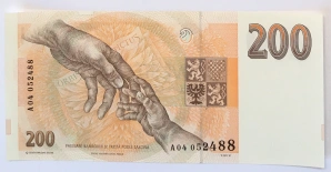 200 Kč 1993 , A04 , č. 052488 , UNC