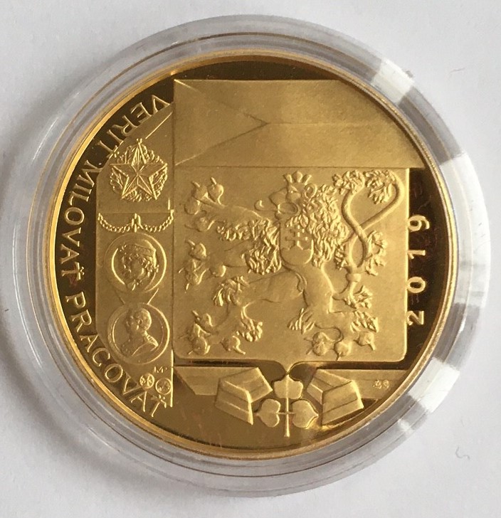 M. R. ŠTEFÁNIK 2019  PROOF , 100. výročí úmrtí , 50 ks , č. 40 ,SLEVA  , Prodáno 