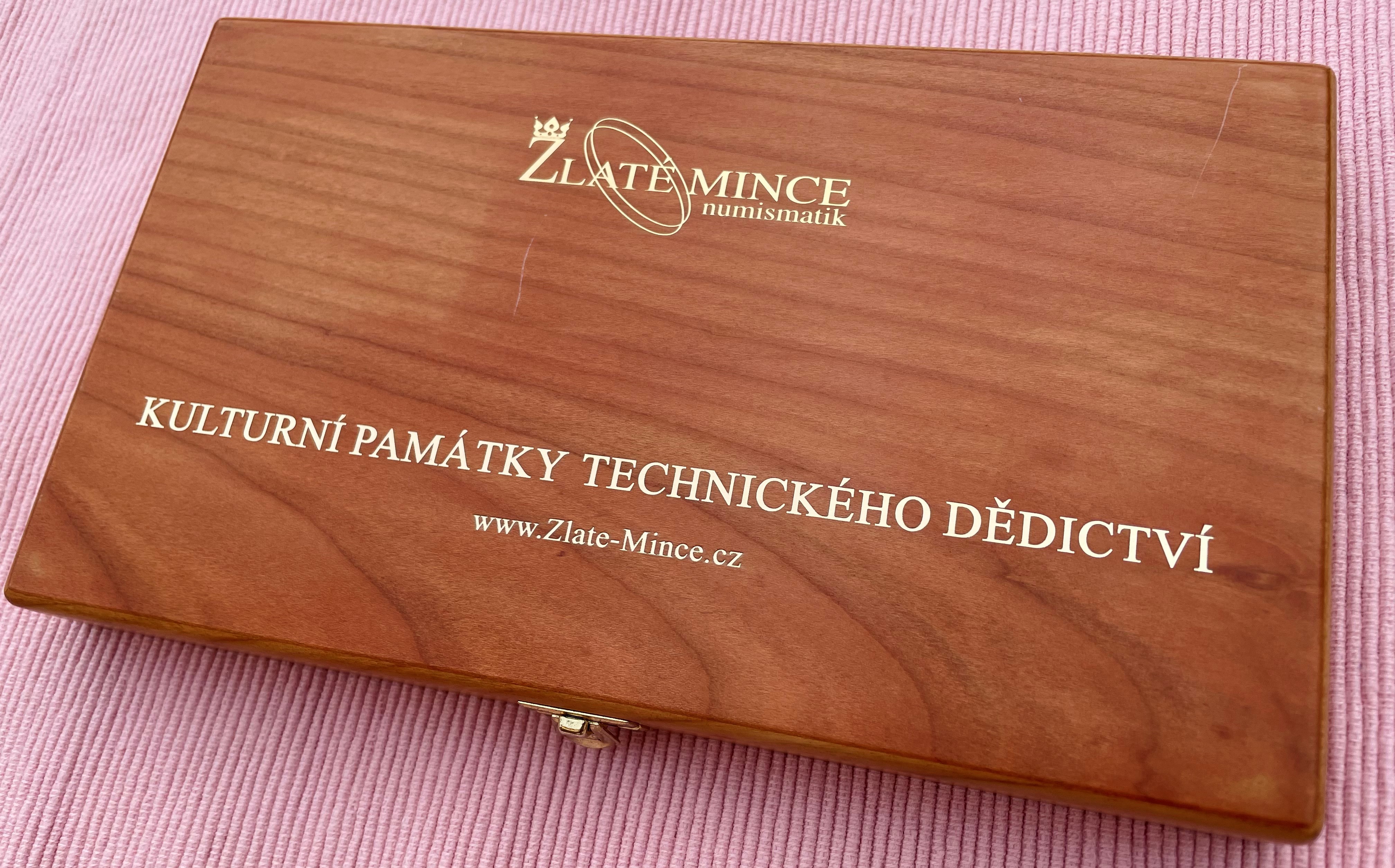 Sada 9 ks zlatých mincí ČNB – KPTD (Kulturní památky technického dědictví) PROOF – bez Losin -