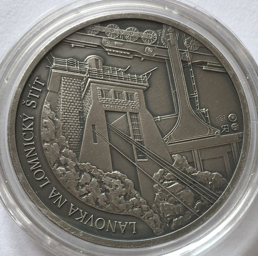 Lanovka na Lomnický štít - technické památky na Slovensku - emise březen 2022 , Novinka , jen 150 kusů , číslováno  - Prodáno