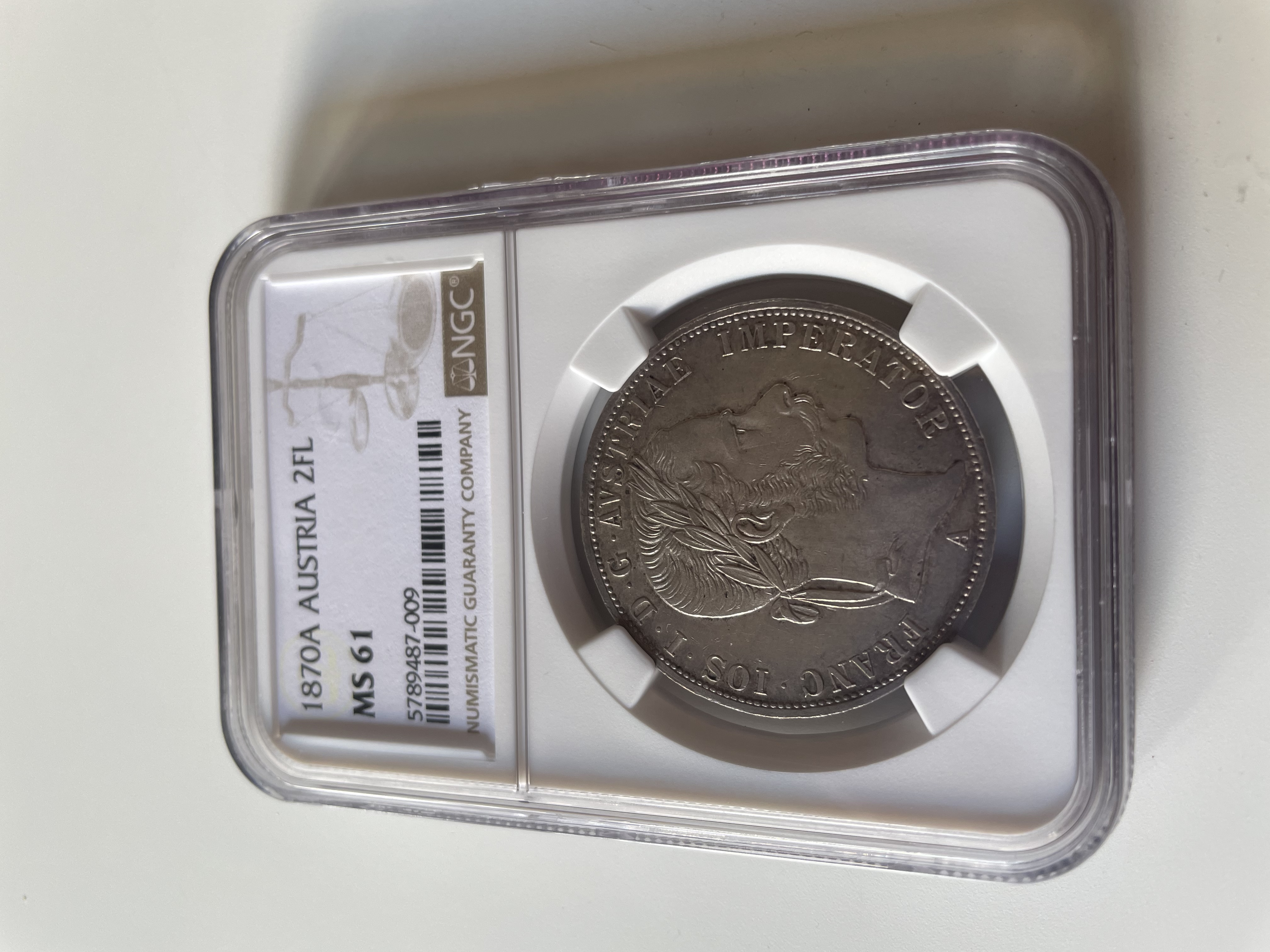 2 Zlatník 1870 A – certifikace NGC MS 61 , Prodáno