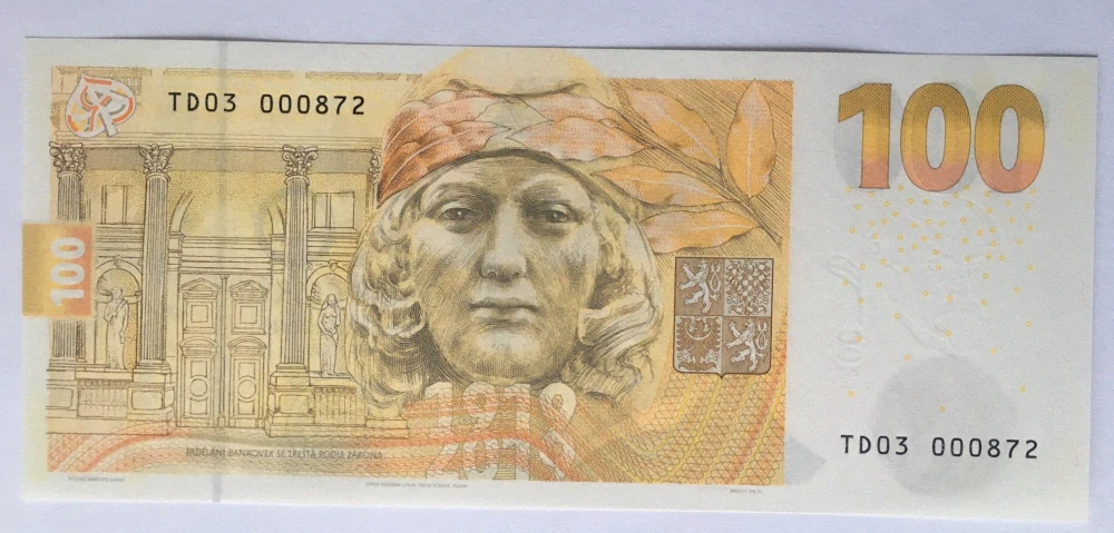 Pamětní bankovka RAŠÍN 100 Kč  - TD03 000872 , zamluveno