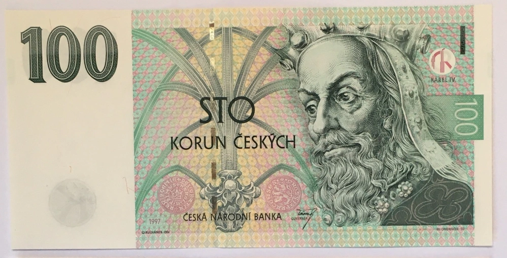 100 Kč 1997 , série C 82 , UNC