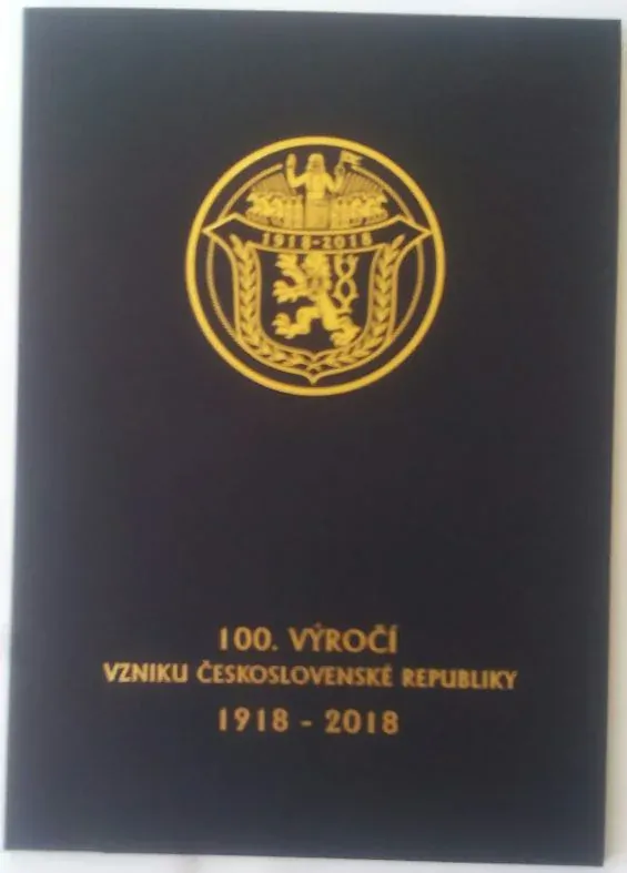 Dvojdukát -Jsem ražen z českého kovu  2018 - 100. výročí vzniku ČSR  , jen 228 ks , č. 137 , Vzácné - Prodáno 