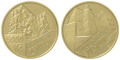 5000 Kč HRAD BUCHLOV PROOF - Novinka - Prodáno