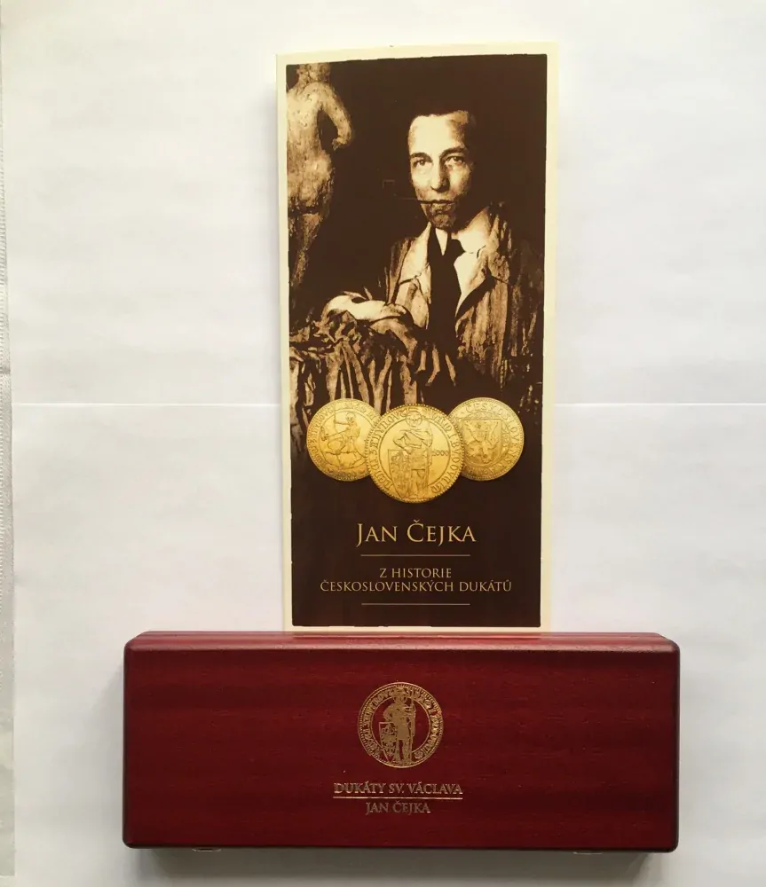 Sada dukátů sv. Václava -postava - návrh Jana Čejky , 30 sad , č. 12 , emise 2021 , Prodáno