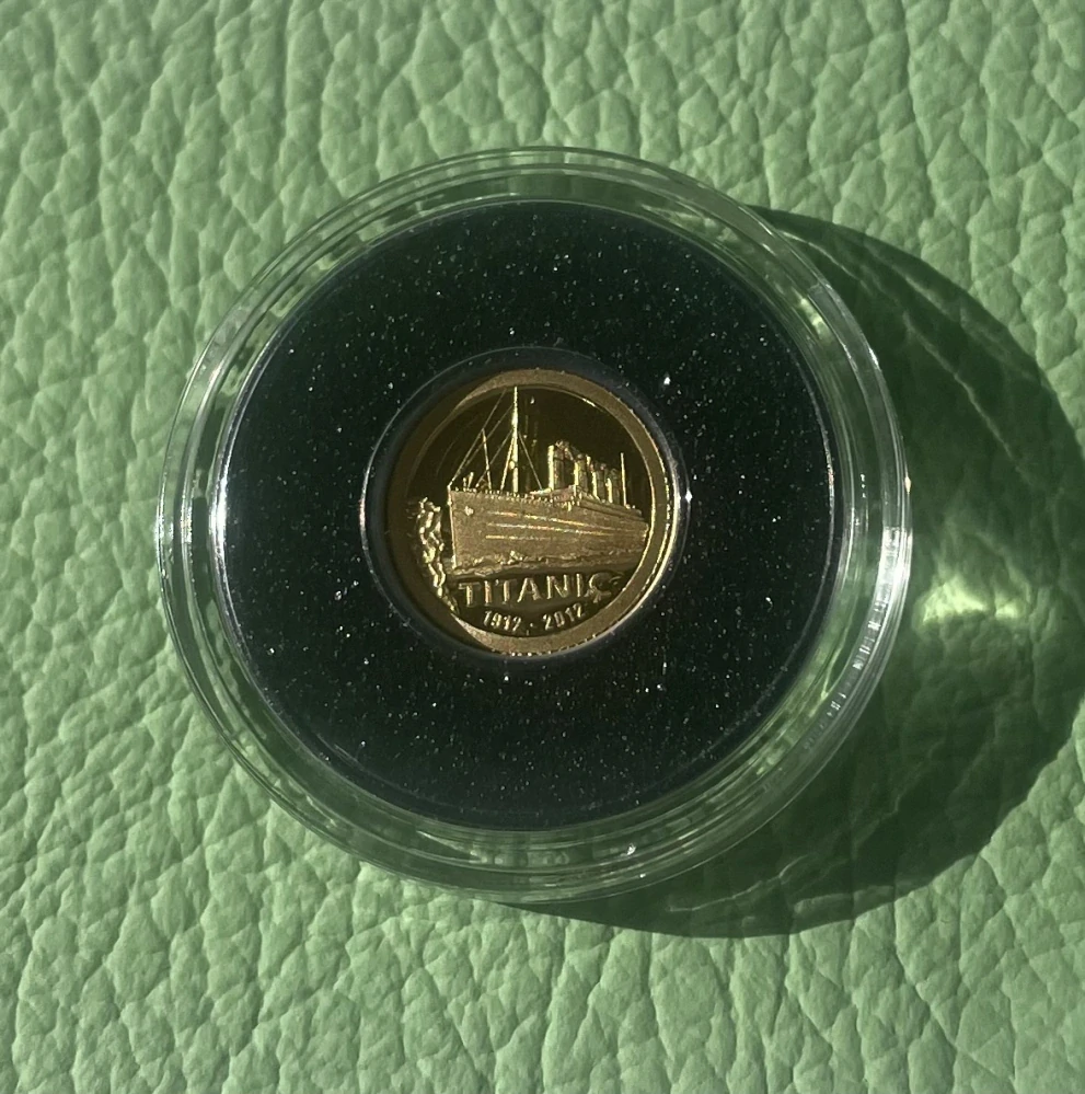 2012 Cook Islands Gold $1 Titanic 100th Anniversary Proof 