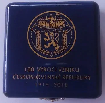 Dvojdukát -Jsem ražen z českého kovu  2018 - 100. výročí vzniku ČSR  , jen 228 ks , č. 137 , Vzácné - Prodáno 