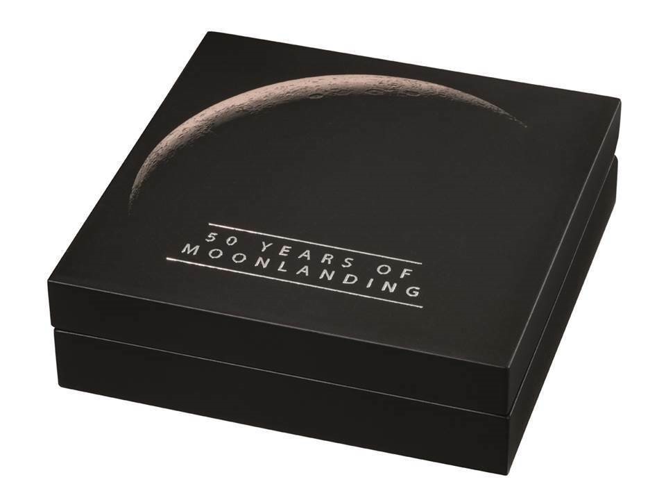 Stříbrná mince 5 Oz Přistání na Měsíci 50. výročí 2019 Perleť Proof - DOSTUPNOST NA DOTAZ !