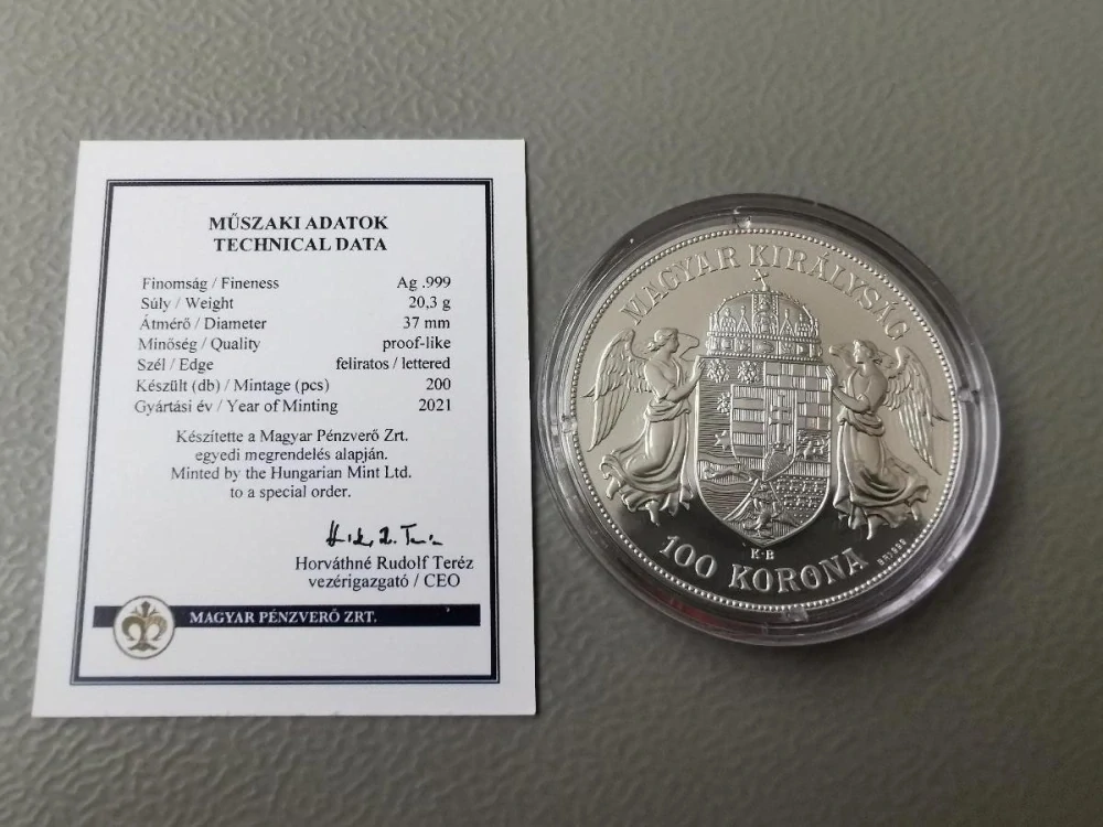 100 KORUNA císaře Františka Josefa I. , 1907 , novoražba 2021 , - 200 KS !!! (Stojící panovník)