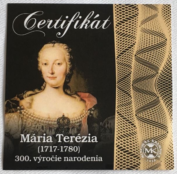 Dukáty Marie Terezie - repliky - emise 2017 , 300.výročí narození , Kremnica - VZÁCNÉ - prodáno