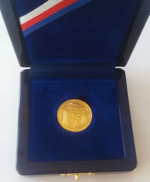 Dvojdukát -Jsem ražen z českého kovu  2018 - 100. výročí vzniku ČSR  , jen 228 ks , č. 137 , Vzácné - Prodáno 