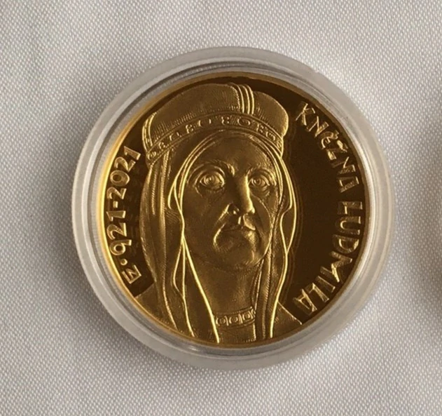 10000 Kč kněžna LUDMILA PROOF  - unce zlata 