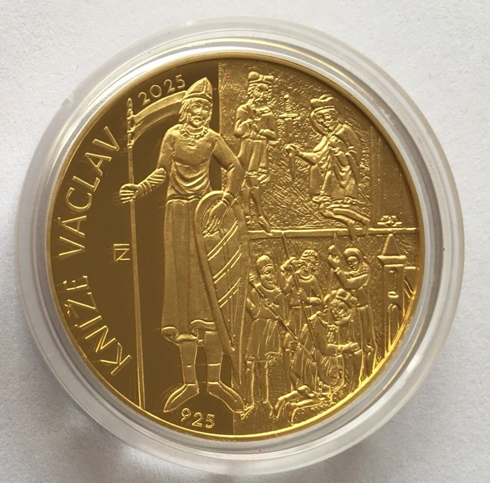 10000 Kč kníže VÁCLAV PROOF - unce zlata , luxusní