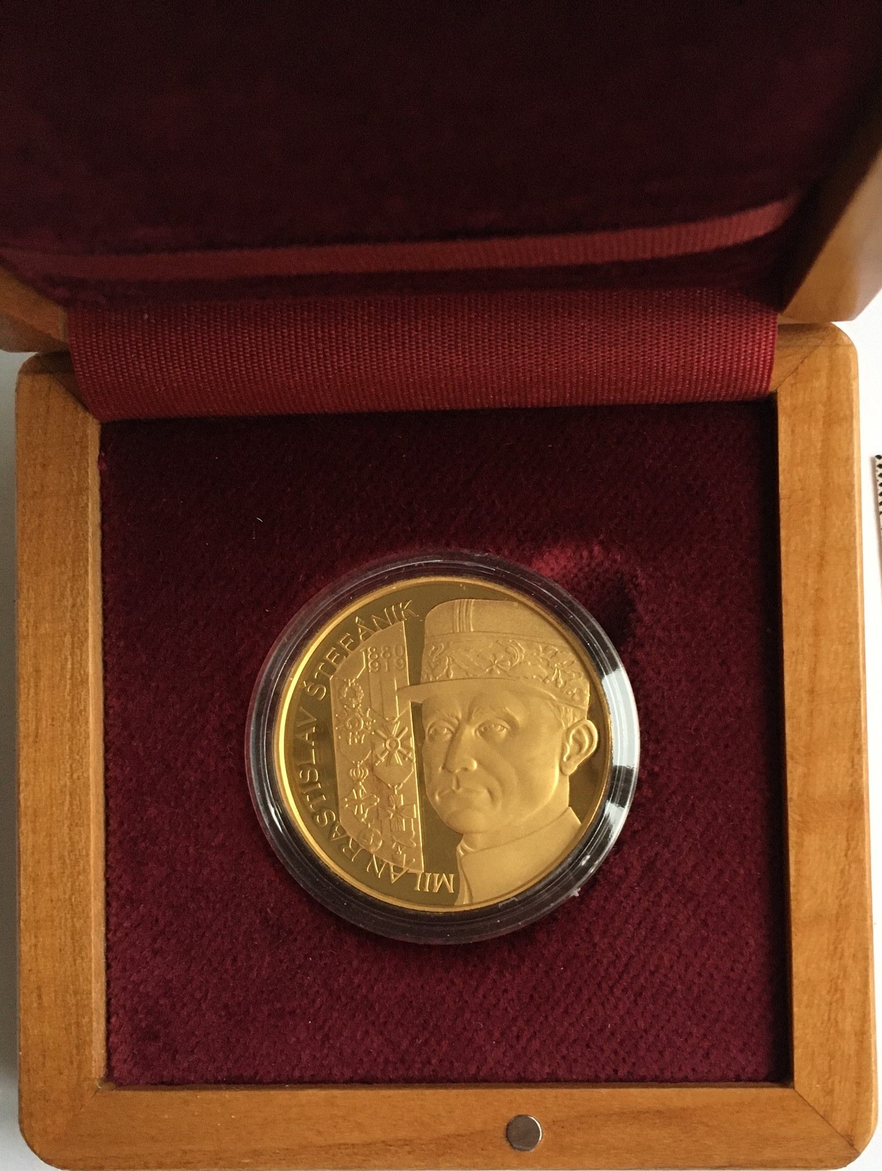 M. R. ŠTEFÁNIK 2019  PROOF , 100. výročí úmrtí , 50 ks , č. 40 ,SLEVA  , Prodáno 