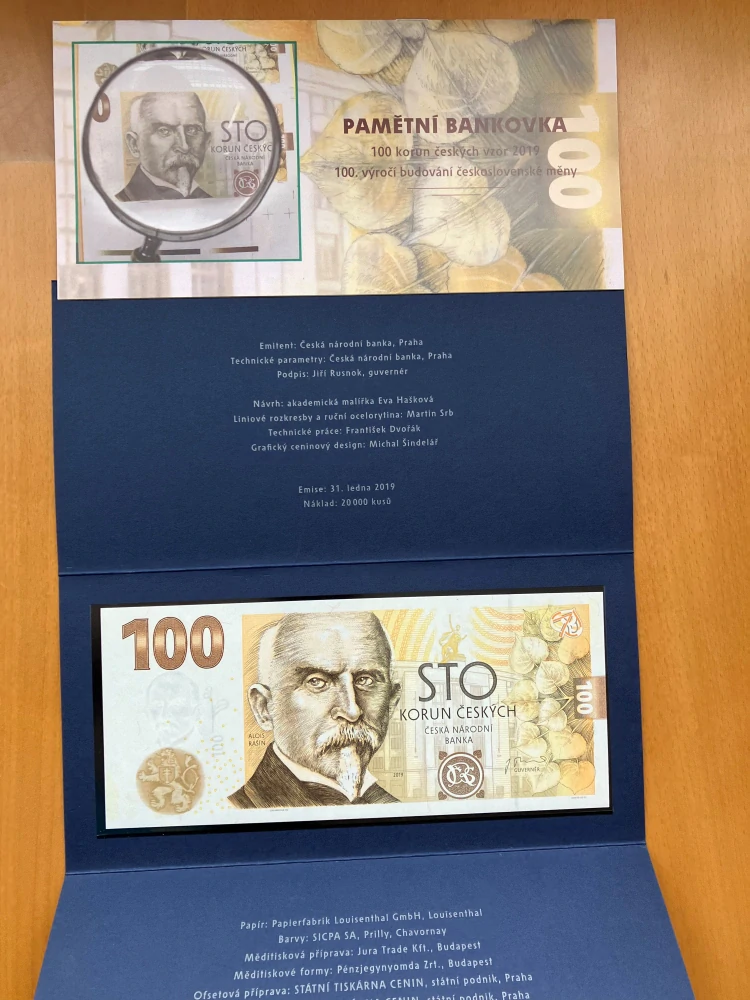 RAŠÍN + ENGLIŠ + POSPÍŠIL , SADA pamětních bankovek 100 Kč
