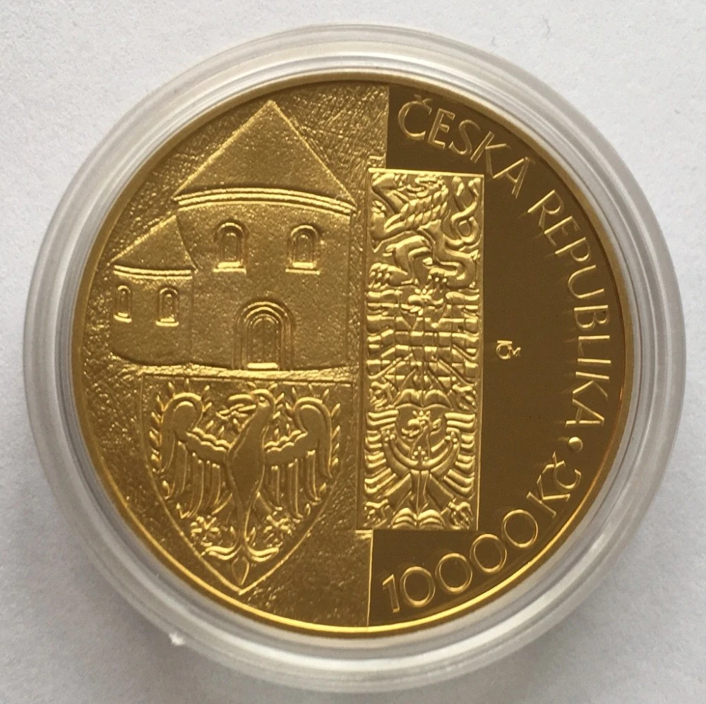 10000 Kč kníže VÁCLAV PROOF - unce zlata , luxusní